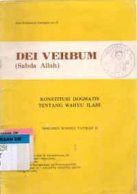 Image of Dei verbum  (sabda Allah) Konstitusi dogmatis tentang wahyu ilahi