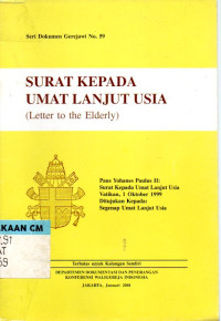 Image of Surat kepada umat lanjut usia (letter to the elderly)